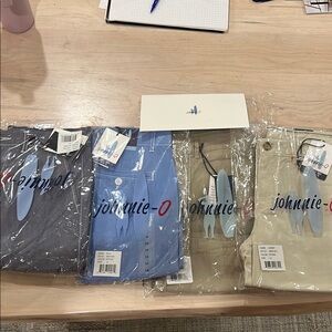 Johnnie-O Blue and Tan Chinos ( New With Tags) (Sold as a Set)